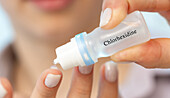 Chlorhexidine medical drops, conceptual image