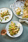 Gerösteter Romanesco mit Limetten-Chutney und Honig-Ricotta