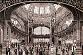 Central dome, 1889 Paris Expo, 19th century illustration