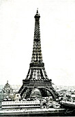 Eiffel Tower, 19th century illustration