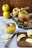 Still life with Holsteiner Cox apples