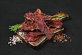 Dried beef jerky