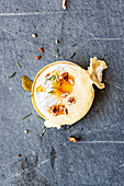 Baked camembert with honey, pecans and rosemary