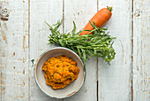 Carrot puree with tarragon