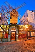 France, Paris, Butte Montmartre, Moulin de la Galette