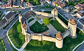 France, Seine et Marne, Blandy les Tours, the castle (aerial view)