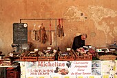 Frankreich, Corse du Sud, Freto, Bonifacio, Markt, Micheline charcuterie