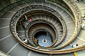Italy, Lazio, Rome, Vatican city classified as World Heritage by UNESCO, Vatican Museums, helical staircase Giuseppe Momo