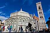 Italy, Tuscany, Florence, historic centre listed as World Heritage by UNESCO, piazza del Duomo, cathedral Santa Maria del Fiore