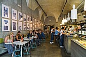 Italien, Toskana, Florenz, historisches Zentrum, von der UNESCO zum Weltkulturerbe erklärt, Restaurant La Menagere