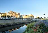 Frankreich, Ille et Vilaine, Redon, der Kanal von Nantes nach Brest durchquert die Stadt