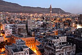 Yemen, Sana&#x2bd;a Governorate, Sanaa, Old City, listed as World Heritage by UNESCO, houses