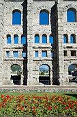 Italy, Aosta Valley, the city of Aoste, the ruins of the Roman theater