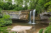 Frankreich, Jura, der Standort der Wasserfälle des Herisson, Kaskaden der Schmiede bis Bonlieu