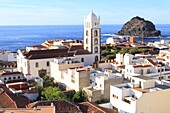 Spanien, Kanarische Inseln, Teneriffa, Provinz Santa Cruz de Tenerife, Garachico, historisches Zentrum (16.-17. Jahrhundert) mit der Kirche Santa Ana