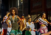 Cuba, Havana, district of Habana Vieja listed as World Heritage by UNESCO, carnival in the street