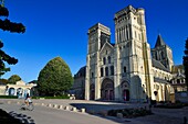 France, Calvados, Caen, Abbaye aux Dames (Abbey of Women), the abbey church of Trinidad