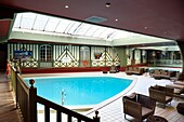France, Calvados, Pays d'Auge, Deauville, Normandy Barriere Hotel, the indoor pool
