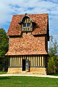 France, Calvados, Pays d'Auge, Crevecoeur en Auge castle, Schlumberger Museum Foundation, the dovecote