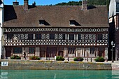 Frankreich, Seine-Maritime, Cote d'Albatre (Alabasterküste), Pays de Caux, Saint-Valery-en-Caux, das Fachwerkhaus namens Heinrich IV (1540) auch Haus Ladire genannt