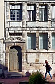 France, Seine-Maritime, Rouen, master-clothier house of the beginning of the 17th century at 158 rue Eau-de-Robec