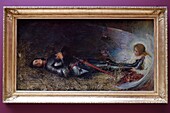 France, Seine Maritime, Rouen, Fine Arts museum, The Sleep of Joan of Arc by George William Joy, 1895