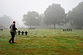Frankreich, Calvados, La Cambe, deutscher Soldatenfriedhof des Zweiten Weltkriegs