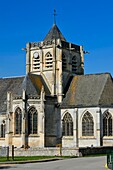 France, Seine-Maritime, Pays de Caux, Norman Seine River Meanders Regional Nature Park, Vatteville la Rue, 15th and 16th century Saint-Martin church
