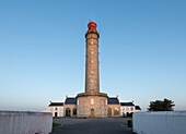 France, Morbihan, Belle-Ile island, Bangor, the lighthouse of Goulphar or big lighthouse of Kervilahouen