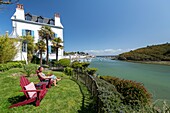France, Morbihan, Belle-Ile island, Sauzon, the bed and breakfast Villa Pen Prad