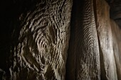 France, Morbihan, Larmor Baden, Gavrinis island, interior of Gavrinis cairn