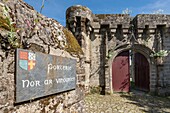 France, Morbihan, Guemene-sur-Scorff, the door of Rohan