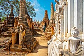 Myanmar (Burma), Shan State, Inle Lake, In Dein or Inthein, Nyaung Ohak Archaeological Site
