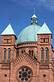 France, Bas Rhin, Strasbourg, Neustadt listed as World Heritage by UNESCO, Rue Finkmatt, Saint Pierre le Jeune catholic church