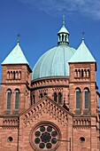 Frankreich, Bas Rhin, Straßburg, Neustadt von der UNESCO zum Weltkulturerbe erklärt, Rue Finkmatt, katholische Kirche Saint Pierre le Jeune