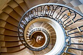 France, Paris, Nissim museum of Camondo, the staircase