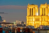 France, Paris, area listed as World Heritage by UNESCO, Notre Dame Cathedral