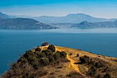 Italien, Lombardei, Gardasee, Manerba Del Garda, Naturschutzgebiet Rocca di Manerba