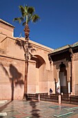Marokko, Hoher Atlas, Marrakesch, Kaiserstadt, Medina, von der UNESCO zum Weltkulturerbe erklärt, die Saadiergräber, Garten der Nekropole