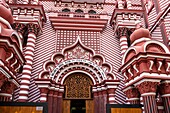 Sri Lanka, Colombo, Stadtteil Pettah, Volks- und Einkaufsviertel, Jami Ul-Alfar Moschee oder Rote Moschee