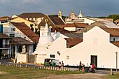 Sri Lanka, Southern province, Galle, Galle Fort or Dutch Fort listed as World Heritage by UNESCO, Sri Sudharmalaya Buddhist temple