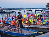 Vietnam, Hoi An, von der UNESCO in die Liste des Welterbes aufgenommen, Thu Bôn Fluss