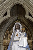 Frankreich, Cotes d'Armor, Guingamp, Basilika Notre Dame de Bon Secours, Statue Unserer Lieben Frau von der Guten Hilfe, Schwarze Madonna