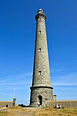 France, Finistere, Plouguernau, the Virgin Island in the archipelago of Lilia, the Virgin Island Lighthouse, the tallest lighthouse in Europe with a height of 82.5 meters