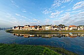 France, Somme, Baie de Somme, Saint Valery sur Somme, mouth of the Somme Bay, docks