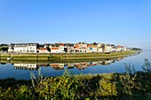 Frankreich, Somme, Baie de Somme, Saint Valery sur Somme, Mündung der Somme-Bucht, Docks