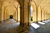 France, Calvados, Caen, the Abbaye aux Hommes (Men Abbey), cloister