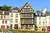 Frankreich, Finistere, Morlaix, place Allende, Haus der Königin Anne, Fachwerkhaus aus dem 16.