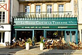 France, Finistere, Morlaix, place des Otages, Le Grand Cafe de la Terrasse