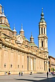 Spanien, Region Aragonien, Provinz Zaragoza, Zaragoza, Plaza del Pilar, Basilika del Pilar (Unsere Liebe Frau von Pilar)